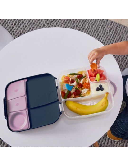 B.box Lunchbox pojemnik z wkładem chłodzącym śniadaniówka Lilac pop