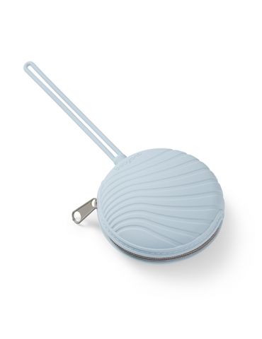 BabyOno Pojemnik silikonowy na smoczek na zamek niebieski