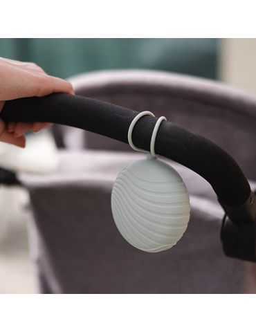 BabyOno Pojemnik silikonowy na smoczek na zamek różowy