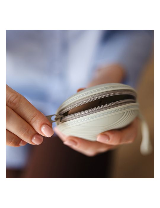 BabyOno Pojemnik silikonowy na smoczek na zamek różowy