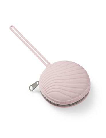 BabyOno Pojemnik silikonowy na smoczek na zamek różowy