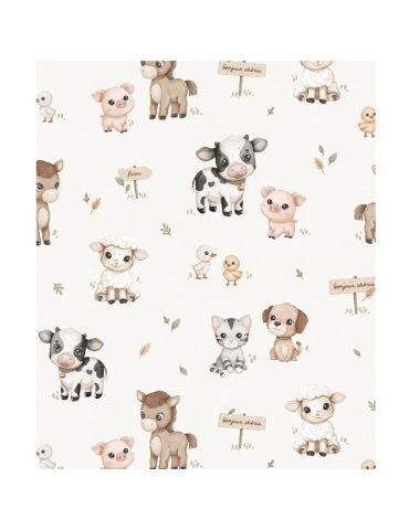 Bonjour Cherie poduszka bawełniana króliczek 25/35 Farma Minky Beige Bonjour Cherie poduszka bawełniana króliczek 25/35 Farma Minky Beige