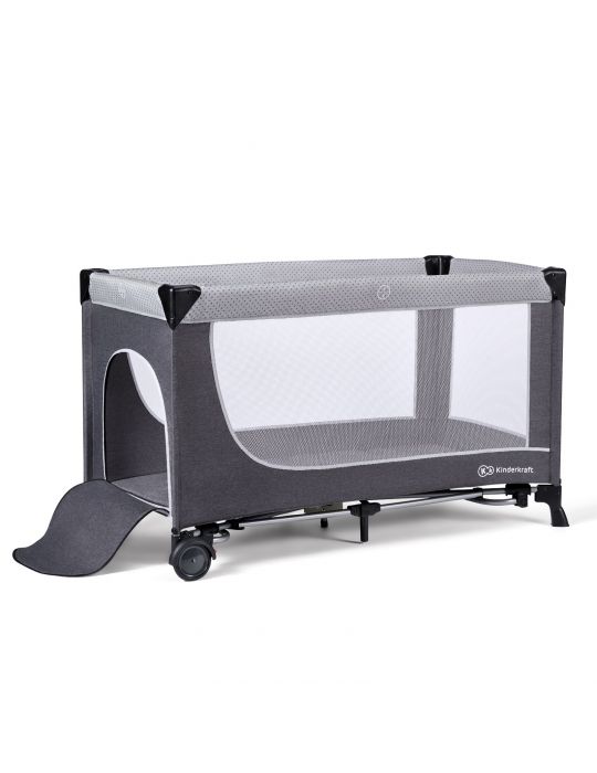 Kinderkraft Łóżeczko turystyczne z akcesoriami Leody szare
