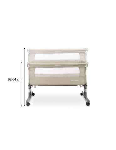 Caretero Łóżeczko dostawne Sleep2gether grey