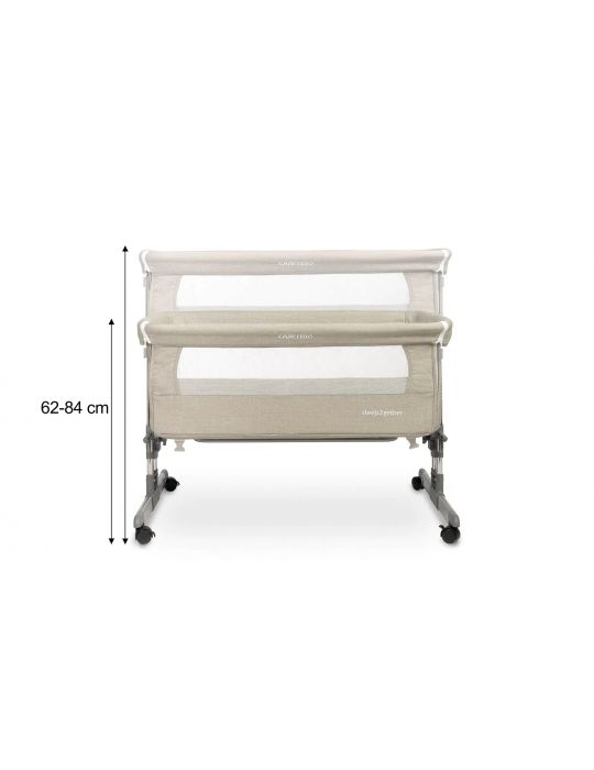 Caretero Łóżeczko dostawne Sleep2gether grey