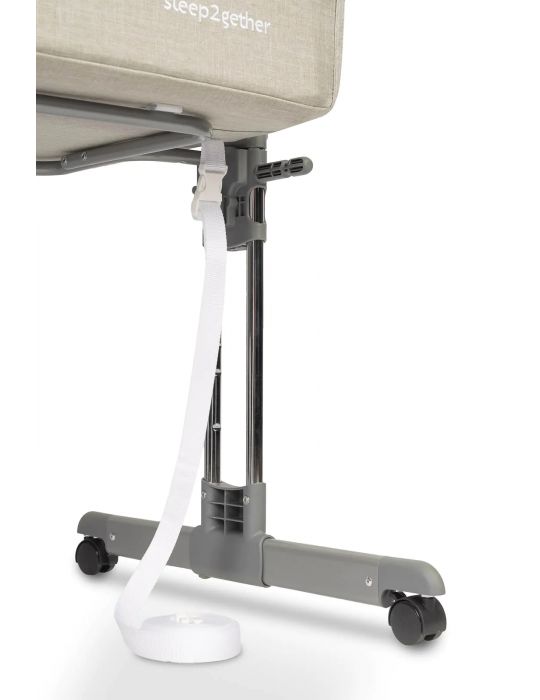 Caretero Łóżeczko dostawne Sleep2gether grey