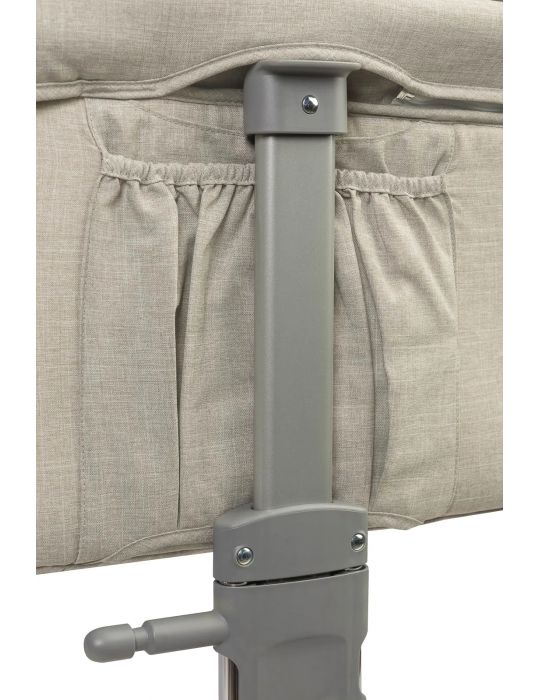 Caretero Łóżeczko dostawne Sleep2gether grey