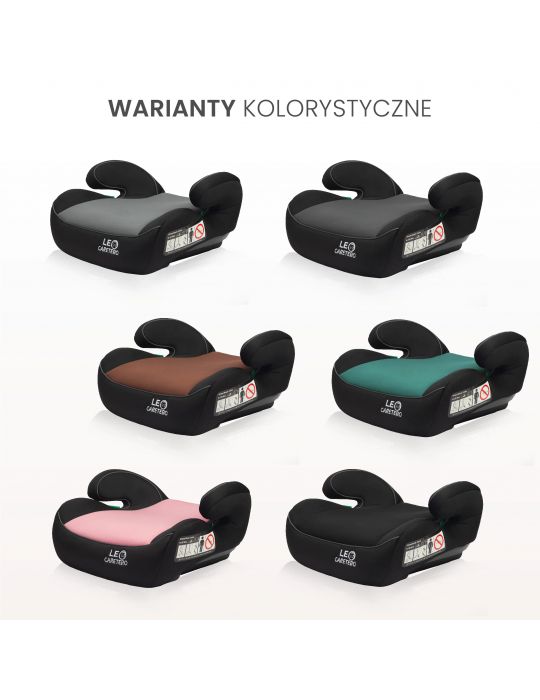 Caretero Leo i-size fotelik samochodowy podwyższenie 125-150cm deep brown