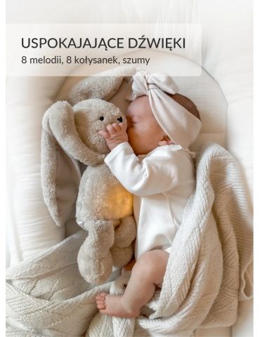 Szumisie Królik 7w1 z lampką i aplikacją róż