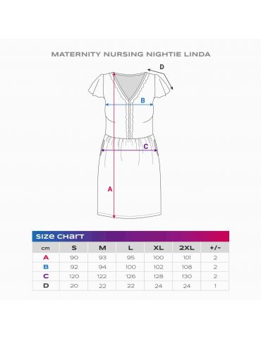 Eevi Koszula Ciążowa i do karmienia Linda beżowa w serduszka M