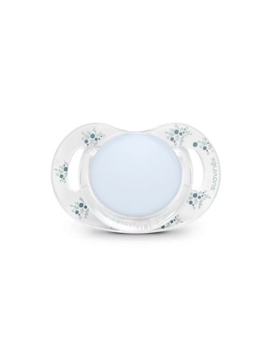 Suavinex SX Pro smoczek fizjologiczny silikonowy Poetry 0-6M Niebieski