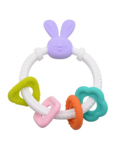 Bocioland Gryzak silikonowy Króliczek