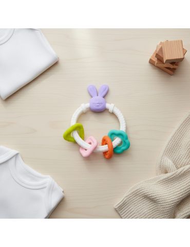 Bocioland Gryzak silikonowy Króliczek