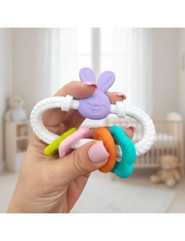 Bocioland Gryzak silikonowy Króliczek