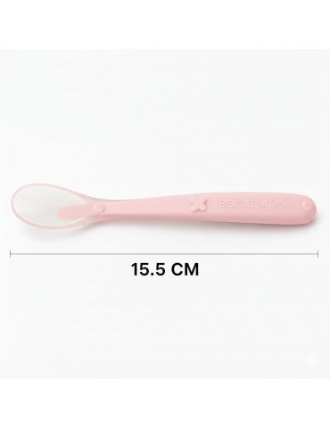 Bocioland Łyżeczka silikonowa różowa