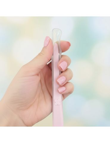 Bocioland Łyżeczka silikonowa różowa