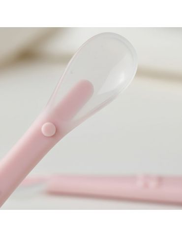 Bocioland Łyżeczka silikonowa różowa