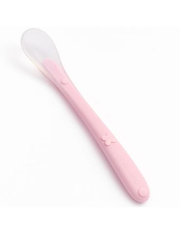 Bocioland Łyżeczka silikonowa różowa
