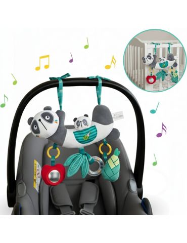 Bocioland Zawieszka sensoryczna pluszowa Miś Panda