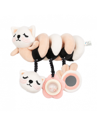 Bocioland Zawieszka spiralna sensoryczna pluszowa Kotek