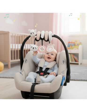 Bocioland Zawieszka spiralna sensoryczna pluszowa Kotek