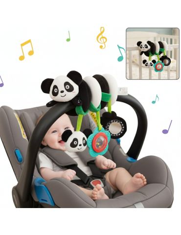 Bocioland Zawieszka sensoryczna pluszowa Miś Panda