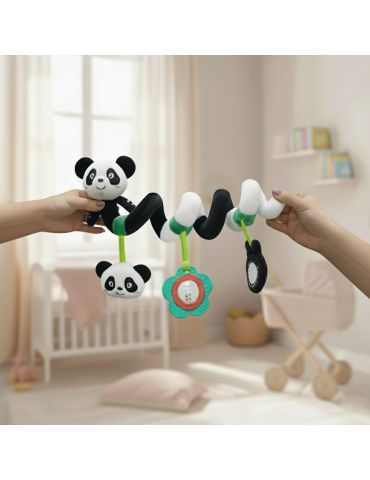 Bocioland Zawieszka sensoryczna pluszowa Miś Panda