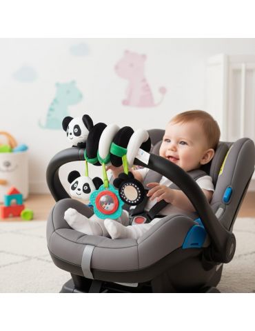 Bocioland Zawieszka sensoryczna pluszowa Miś Panda