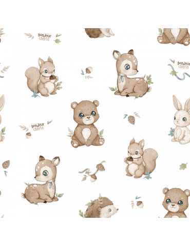 Bonjour Cherie koc mały light 65/75 Las Minky beige