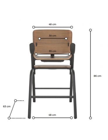 Espiro Pure Krzesełko do karmienia 07 graphite