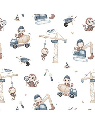 Bonjour Cherie Śpiworek do spania bambusowy 3-12m Monkey