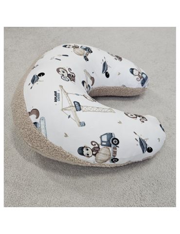 Bonjour Cherie Poduszka do karmienia bambus i boucle Monkey