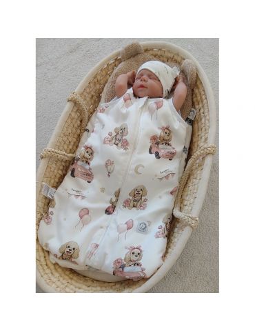 Bonjour Cherie Śpiworek do spania bambusowy 3-12m Bianca