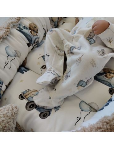 Bonjour Cherie Kokon niemowlęcy bambus i boucle Benji