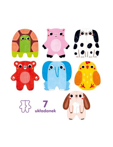 CzuCzu Moje pierwsze puzzle zwierzątka 15m+