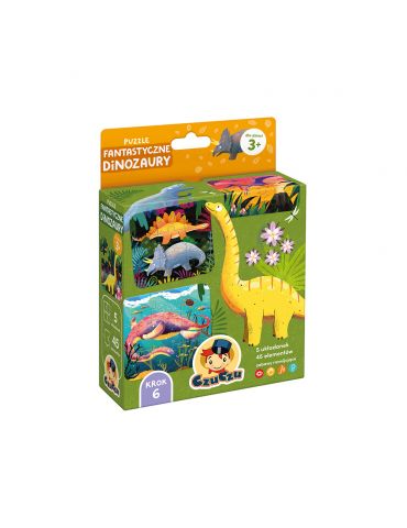 CzuCzu Puzzle fantastyczne Dinozaury 3+