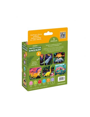 CzuCzu Puzzle fantastyczne Dinozaury 3+