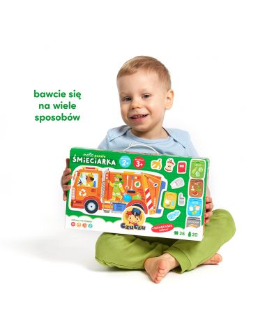 CzuCzu Moto puzzle śmieciarka 2+ 3+
