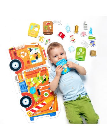 CzuCzu Moto puzzle śmieciarka 2+ 3+