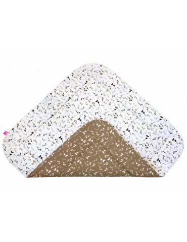 Motherhood Rożek bawełniany miękki Listki beżowe