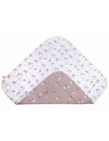 Motherhood Rożek bawełniany miękki Guziki różowe