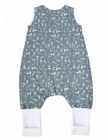 Motherhood Śpiworek ocieplany z nogawkami 1,5-2,5 Listki niebieskie