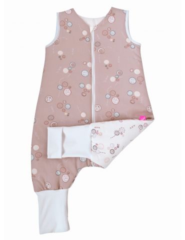 Motherhood Śpiworek ocieplany z nogawkami 1,5-2,5 Guziki różowe