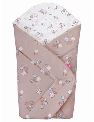 Motherhood Rożek bawełniany z wkładem kokosowym Guziki różowe