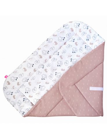 Motherhood Rożek bawełniany z wkładem kokosowym Misie różowe