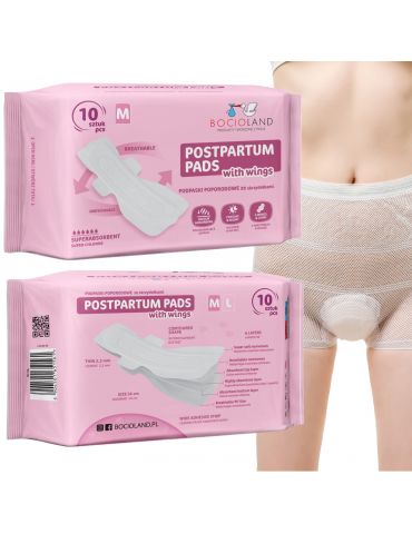 Bocioland Podkłady poporodowe wysokochłonne 10 szt. M