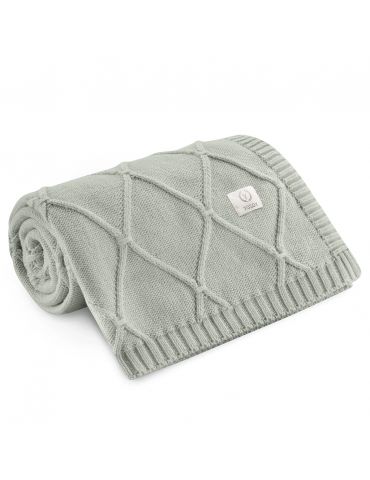 Yosoy Kocyk 100% merino wool Diamonds szałwia