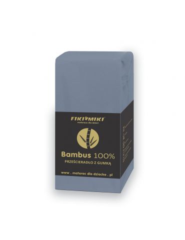 Fiki Miki Prześcieradło bambusowe 75/75 niebieskie