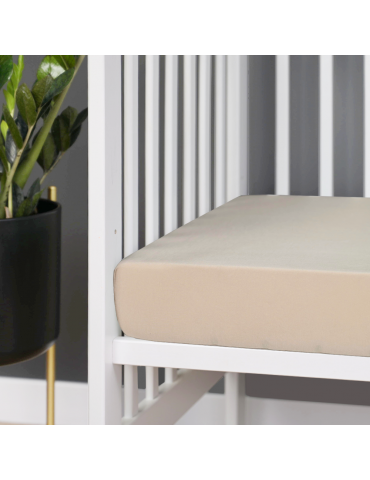 Fiki Miki Prześcieradło bambusowe 75/75 beżowe