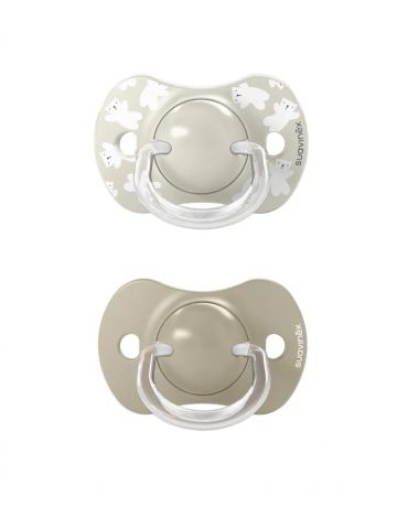 Suavinex smoczek fizjologiczny silikonowy Sx Pro Wild&Free 6-18m 2 szt. beżowy